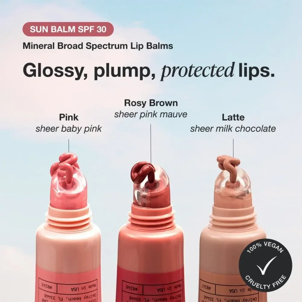 NEW INNBEAUTY Project Sun Balm SPF 30‎ Rosy Brown Mineral Lip Balm Hydrating UV
